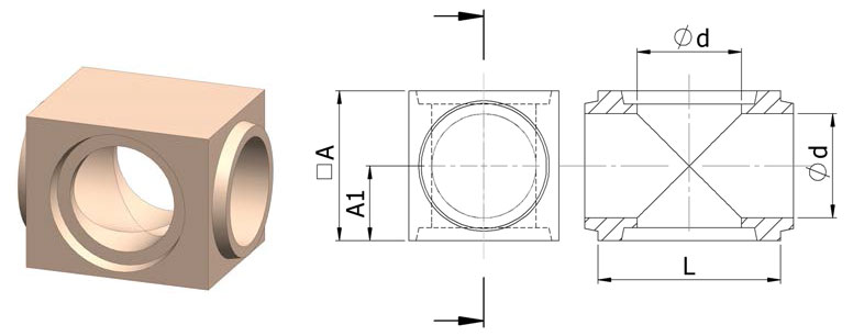 X-образный распределитель керамической литниковой системы SEEIF