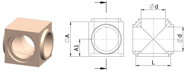 X-образный распределитель керамической литниковой системы SEEIF