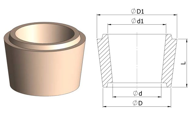 Трубки с расширением для керамической литниковой системы SEEIF Ceramics