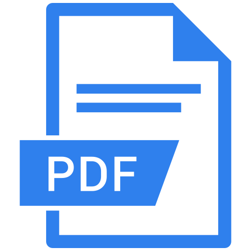 icon pdf blue